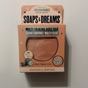 Soap & Glory Soaps & Dreams Multi-Tasking Body Bar - Peach and White